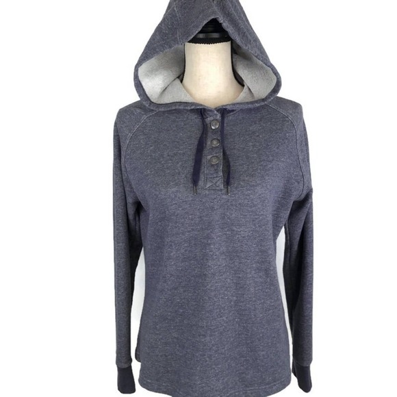 Columbia Tops - Columbia Hidden Pinyon Sweatshirt Purple Button Snap Hoodie Womens Sz Med